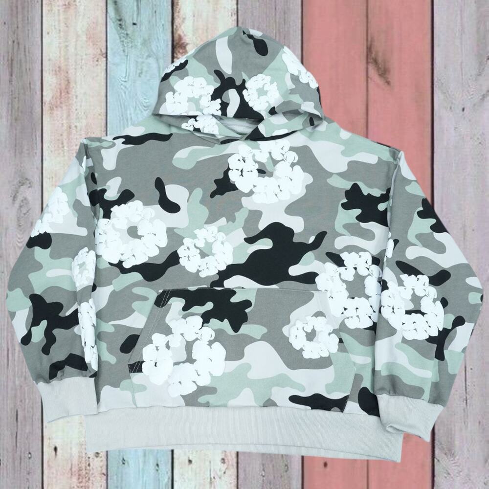 Classic Men's Denim Tears Hoodie Gray